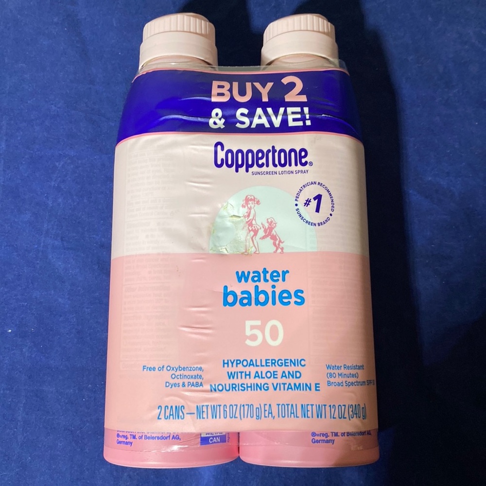 Coppertone Waterbabies 50 SPF #1 Pediatrician recommended